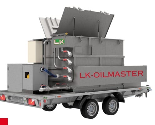 LK Odlučovač kovového zboží Mobilní přívěs LK Oilmaster