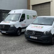 The new service vehicles of the LK Metallwaren service and assembly team